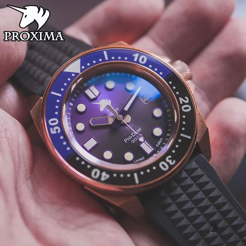 

Proxima2021 New Luxury Fashion Men's Watch NH35 Mechanical Watch 300M Waterproof Top Brand Automatic Watch Relogio Masculino