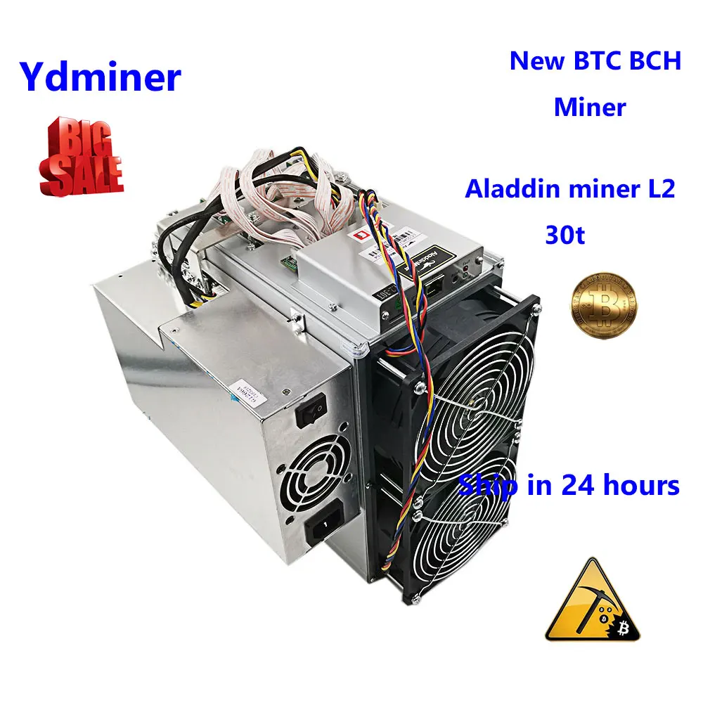 Aladdin miner L2 30t новый асик BTC BCH майнинг дешевле чем innosilicon T2T 30T antminer S11 20T 20.5T S15 28T AIXIN A1