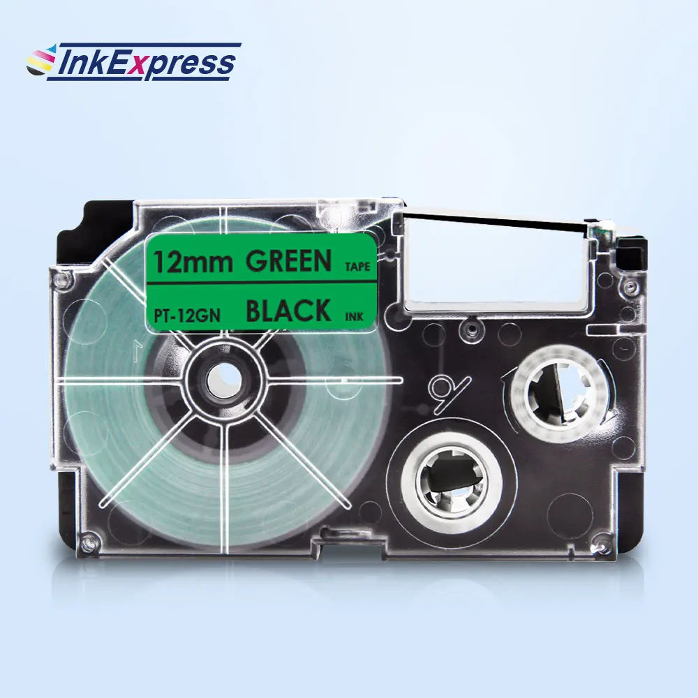 InkExpress 12mm XR-12GN Tape For CASIO XR 12GN Label Tape Black on Green Tape Printer Ribbon For CASIO Label Maker KL-100 KL-120
InkExpress 12mm XR-12GN Tape For CASIO XR 12GN Label Tape Black on Green Tape Printer Ribbon For CASIO Label Maker KL-100 KL-120