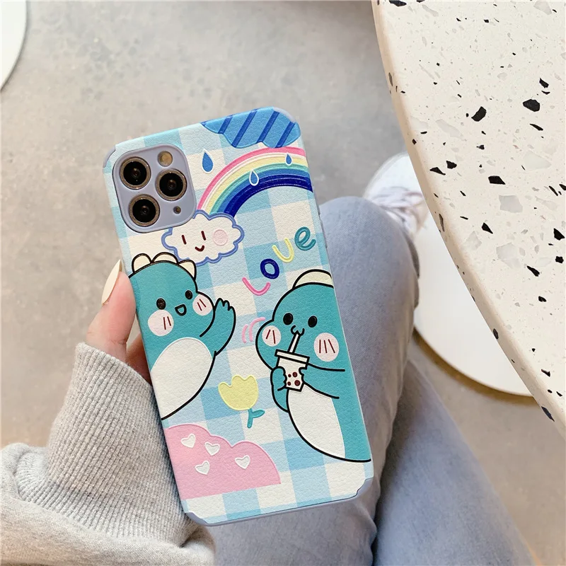 Cartoon dinosaur embossed leather phone case for iPhone11 12Pro Max mini X XR XS XSMax 8 7 6PluS anti-fall protective back cover
Cartoon dinosaur embossed leather phone case for iPhone11 12Pro Max mini X XR XS XSMax 8 7 6PluS anti-fall protective back cover