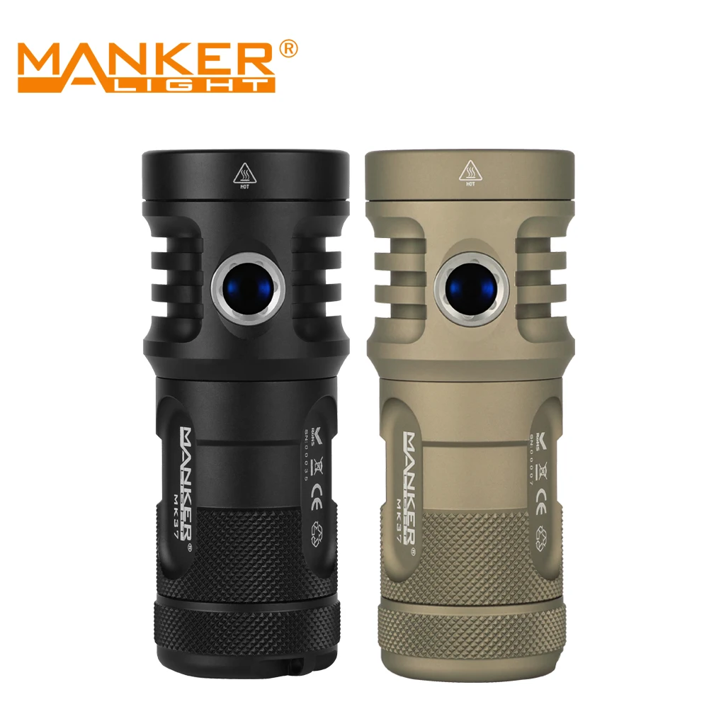 Компактный Легкий прожектор Manker MK37 5800 люмен 930 метров светодиодный фонарик LUMINUS
