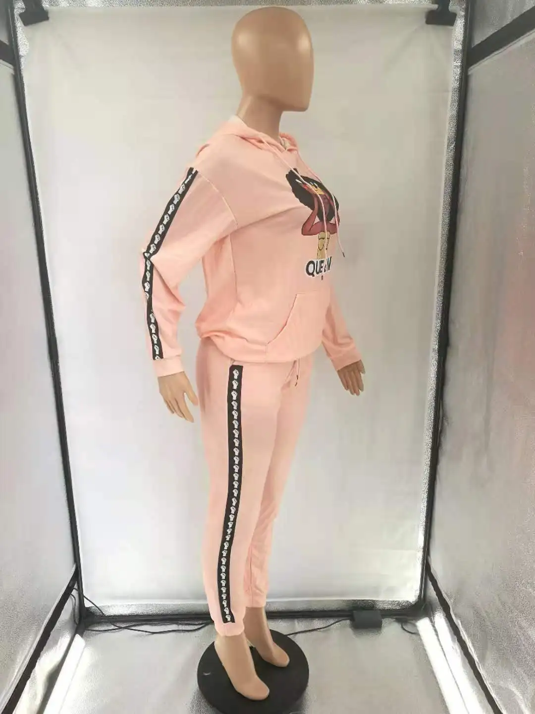 Letter Print 2-Piece Set Spring 2021 New African Plus Size Women's Hooded Long-Sleeved Shirt + Trousers High-Quality Casual Suit
Letter Print 2-Piece Set Spring 2021 New African Plus Size Women's Hooded Long-Sleeved Shirt + Trousers High-Quality Casual Suit