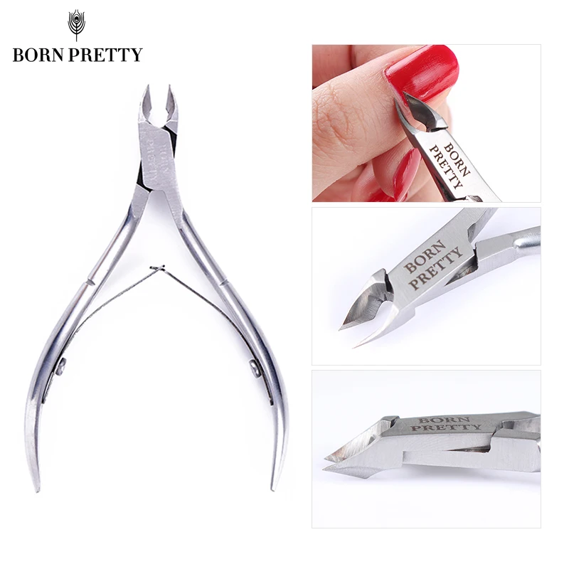 BORN PRETTY кутикулы кусачки клипер серебряные плоскогубцы ножницы для удаления