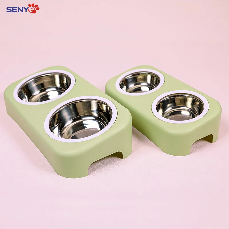 Stainless Steel Dog Bowl Kitten Bowl Pet Double Bowl Candy Color Plastic Dog Bowl Food Utensils Pet Kitty Food Bowl Pet Supplies
Stainless Steel Dog Bowl Kitten Bowl Pet Double Bowl Candy Color Plastic Dog Bowl Food Utensils Pet Kitty Food Bowl Pet Supplies