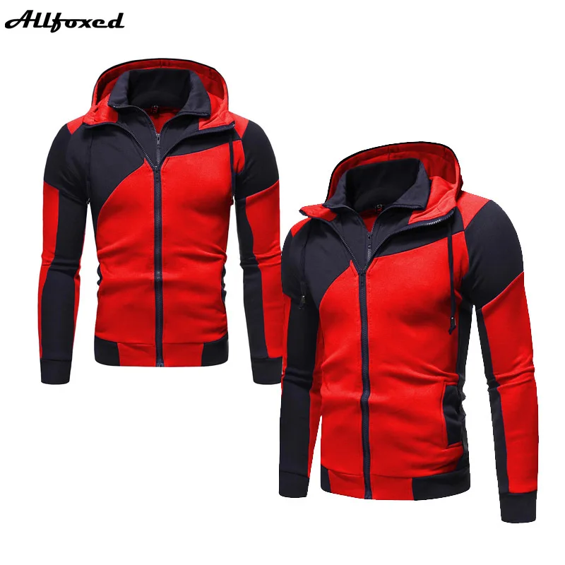 Allfoxed Autumn Men Hoodies Sweatshirts Men Slim Fit Hooded Jacket Coat Pocket Double layer Zipper Hooded Cardigan Sportswear
Allfoxed Autumn Men Hoodies Sweatshirts Men Slim Fit Hooded Jacket Coat Pocket Double layer Zipper Hooded Cardigan Sportswear
