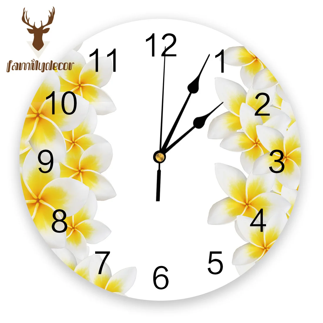 White Eggflower Printed PVC Wall Clock Modern Design Home Decor Bedroom Silent Oclock Watch Wall For Living Room
White Eggflower Printed PVC Wall Clock Modern Design Home Decor Bedroom Silent Oclock Watch Wall For Living Room