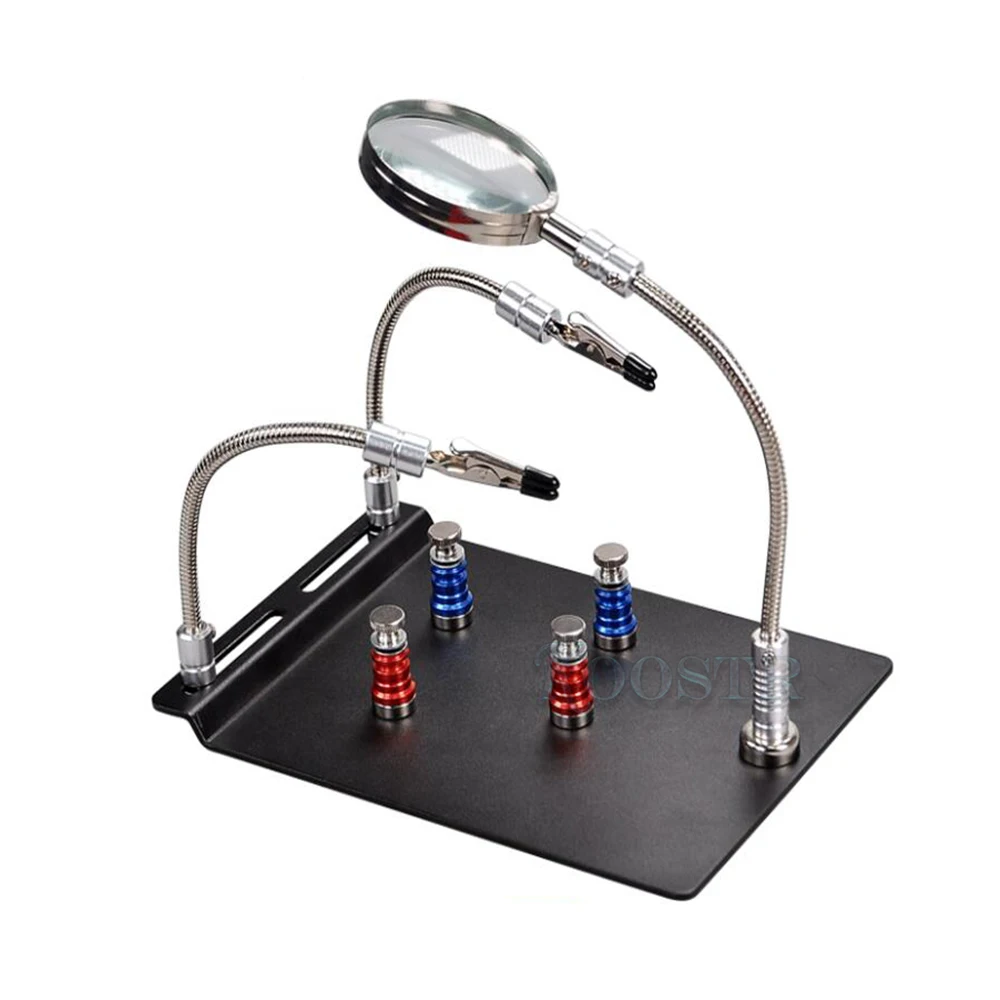 Magnetic PCB Board Fixing Clip Magnifying Glass Repair Fixture Electronic Tool Motherboard Repair Tool
Magnetic PCB Board Fixing Clip Magnifying Glass Repair Fixture Electronic Tool Motherboard Repair Tool