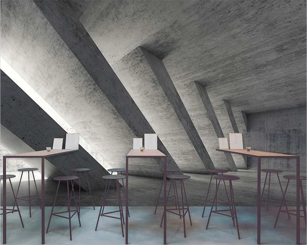 beibehang Customized modern retro industrial style cement gray wall extension space wallpaper papel de parede papier peint
beibehang Customized modern retro industrial style cement gray wall extension space wallpaper papel de parede papier peint