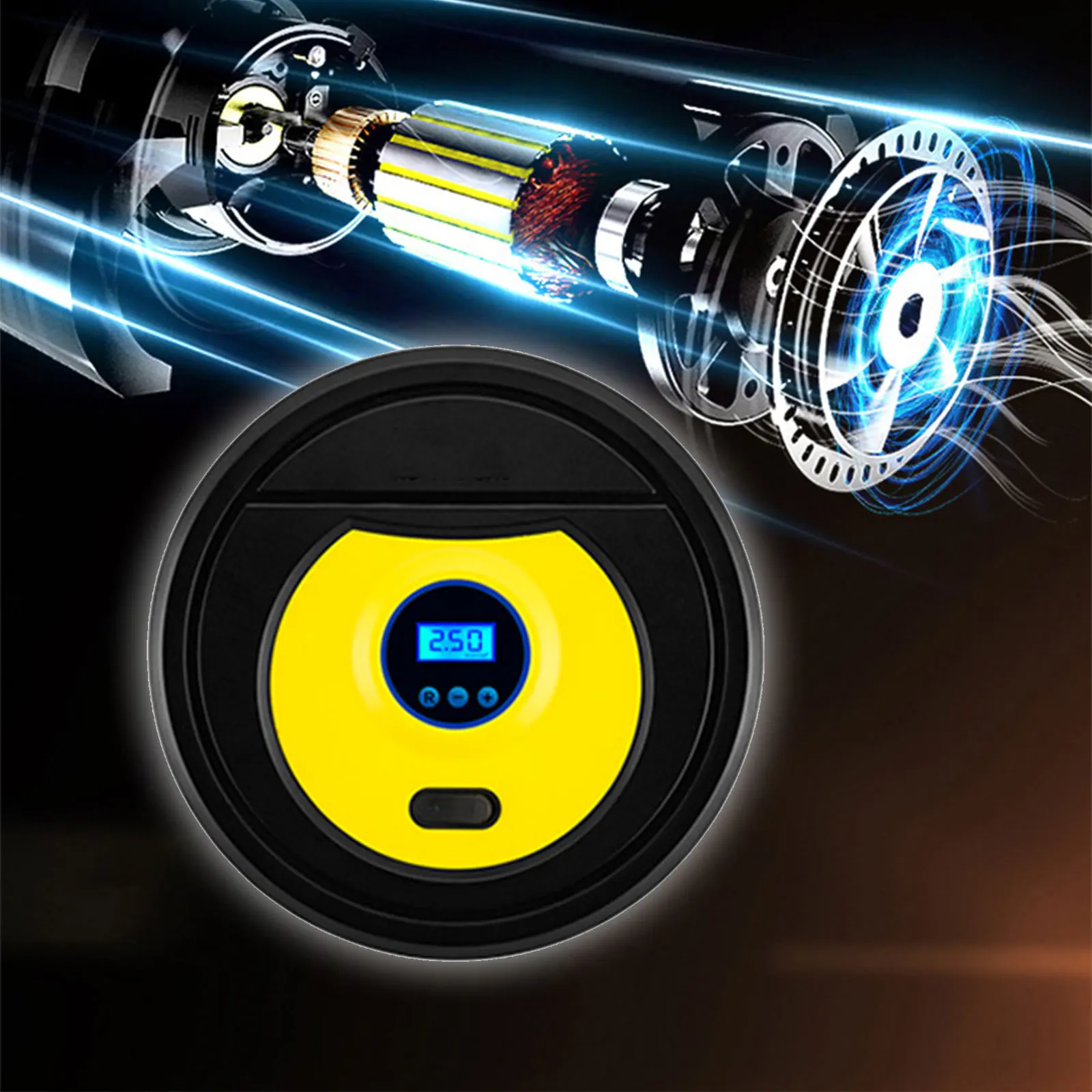 Newest Car Tire Inflator 12v Dc Air Pump for Car Tires with Digital Pressure Gauge 100psi and Emergency Led Light Tire Pump
Newest Car Tire Inflator 12v Dc Air Pump for Car Tires with Digital Pressure Gauge 100psi and Emergency Led Light Tire Pump