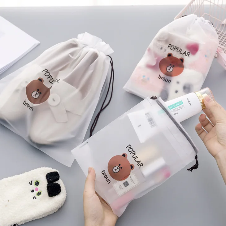 5pcs bear waterproof mouth rope bag frosted waterproof moisture-proof recyclable storage bag office supplies
5pcs bear waterproof mouth rope bag frosted waterproof moisture-proof recyclable storage bag office supplies