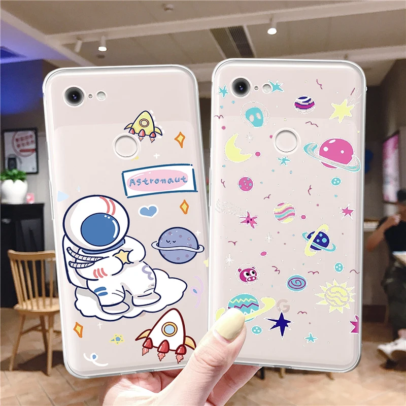Cute Astronaut for Google Pixel 5 6 4A 5G 4G 3A XL 4 3 2 2XL 3XL 4XL 6 Pro 5X Capa Soft TPU Shell Transparent Case Funda Coque
Cute Astronaut for Google Pixel 5 6 4A 5G 4G 3A XL 4 3 2 2XL 3XL 4XL 6 Pro 5X Capa Soft TPU Shell Transparent Case Funda Coque
