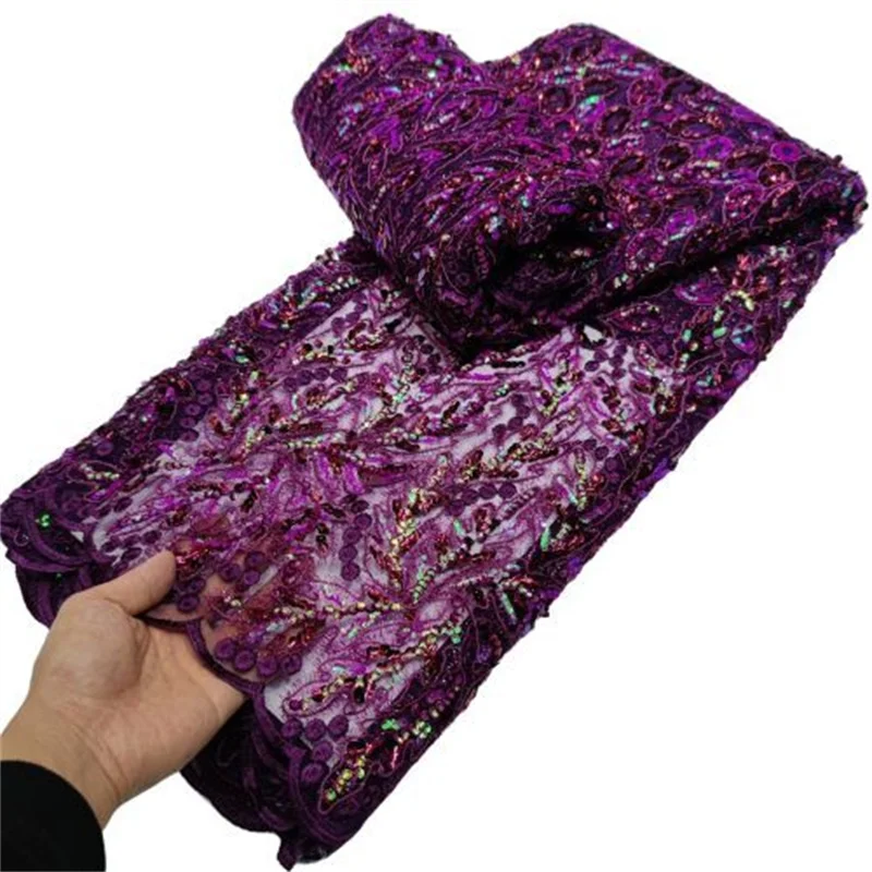 Purple/Green Hot Sale African Lace Fabric High Quality Sequins Nigeria French Tulle Mesh Lace Fabric for Bridal Materials Sew
Purple/Green Hot Sale African Lace Fabric High Quality Sequins Nigeria French Tulle Mesh Lace Fabric for Bridal Materials Sew