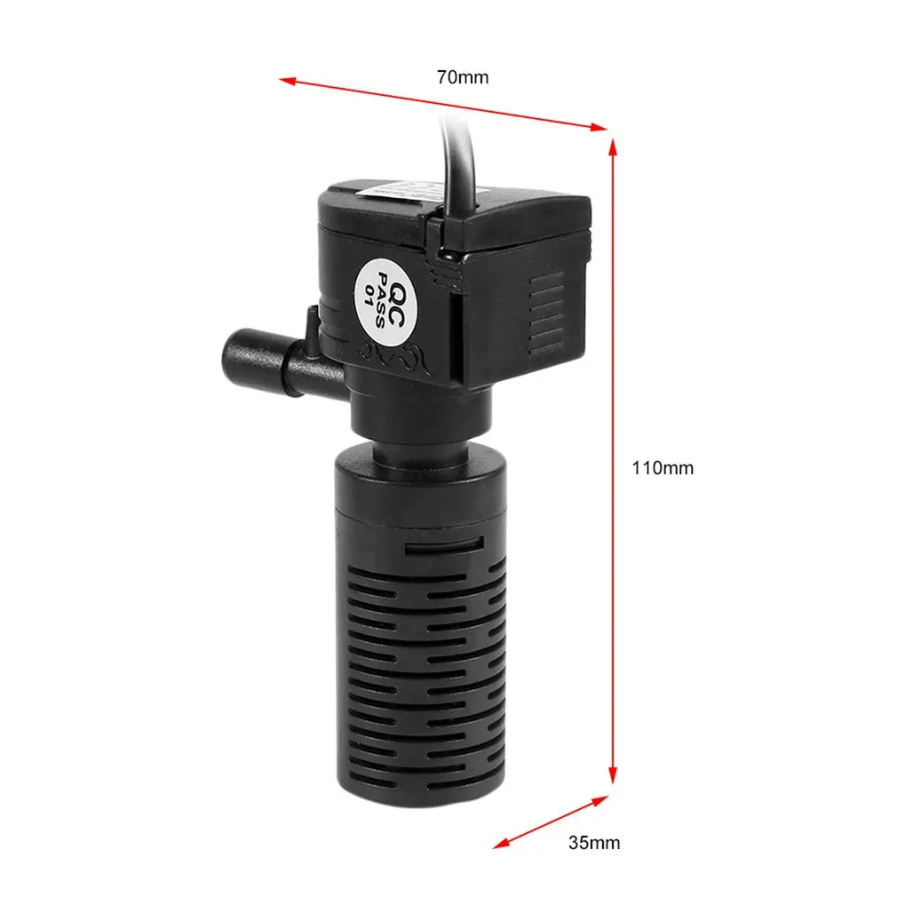 3/5W 3 in 1 Portable Aquarium Internal Filter Multi-Functional Water Pump Fish Tank Filter Fish Tank Submersible Pump 220-240V
3/5W 3 in 1 Portable Aquarium Internal Filter Multi-Functional Water Pump Fish Tank Filter Fish Tank Submersible Pump 220-240V