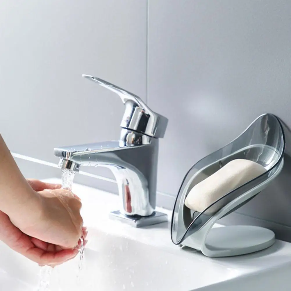 Bathroom Soap Holder Leaf Shape Soap Box Kitchen Dish Container Box Non-slip Storage Bathroom Accessory Storage Soap Drain K2G3
Bathroom Soap Holder Leaf Shape Soap Box Kitchen Dish Container Box Non-slip Storage Bathroom Accessory Storage Soap Drain K2G3