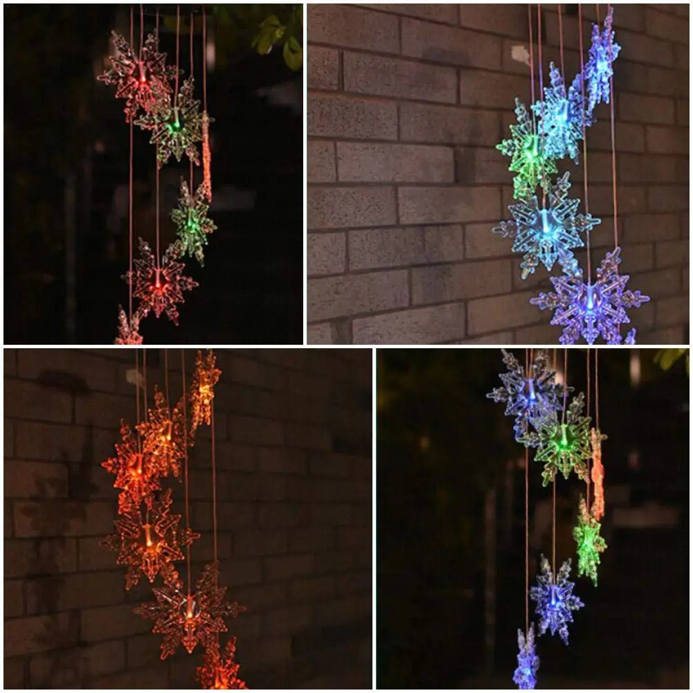 Solar-Powered Snowflake Shape Light Waterproof Colorful Hanging Lamp for Home Gadern Decoration MJJ88
Solar-Powered Snowflake Shape Light Waterproof Colorful Hanging Lamp for Home Gadern Decoration MJJ88