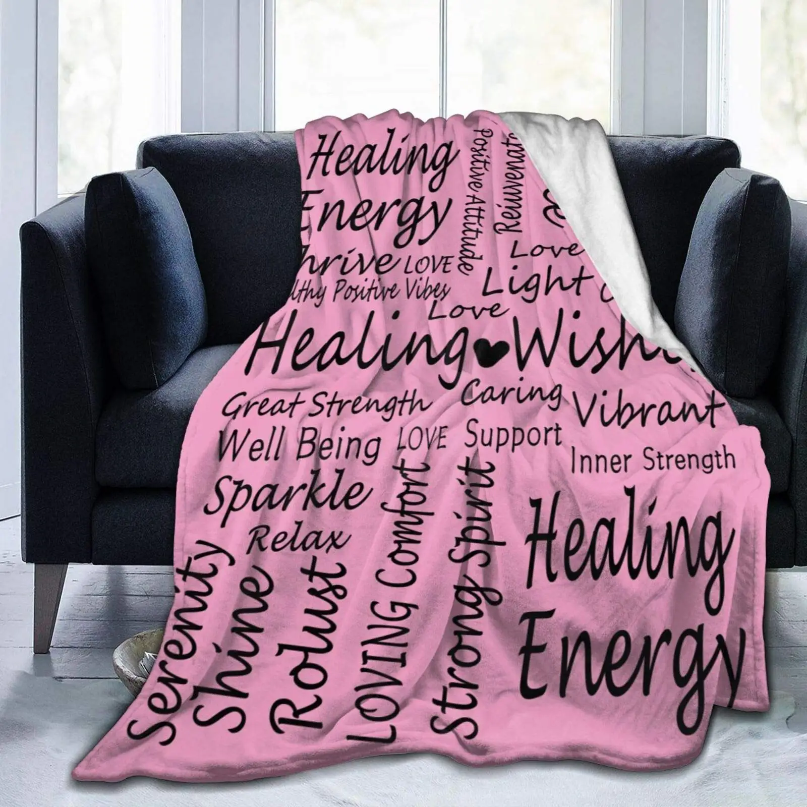 Healing Thoughts Blanket,Flannel Throw Blanket Ultra Soft Micro Fleece Blanket Bed Couch Living Room 80"X60" for Adults
Healing Thoughts Blanket,Flannel Throw Blanket Ultra Soft Micro Fleece Blanket Bed Couch Living Room 80"X60" for Adults