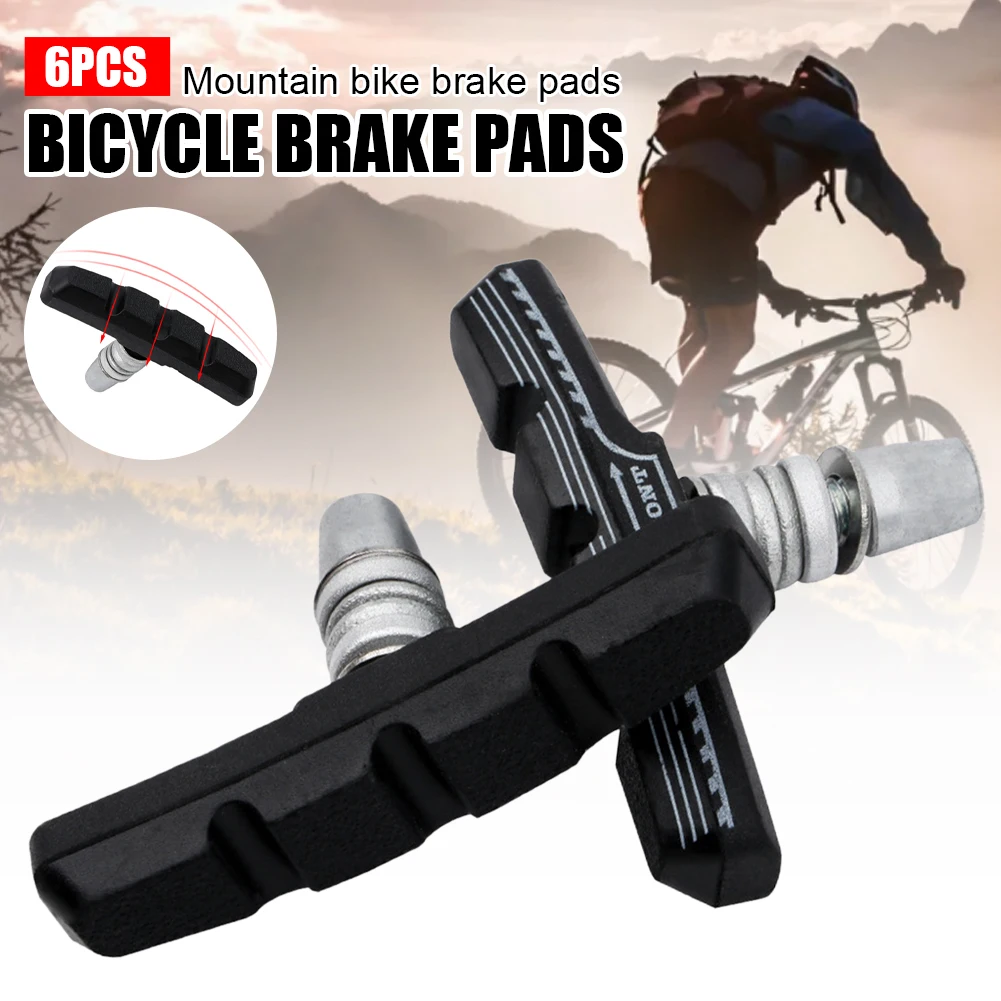 3 Pairs Bicycle Brake Pads Resistant Rubber V Brake System Bike Parts Cycling Safety Shoes Blocks MTB Mountain Bike Accessories
3 Pairs Bicycle Brake Pads Resistant Rubber V Brake System Bike Parts Cycling Safety Shoes Blocks MTB Mountain Bike Accessories