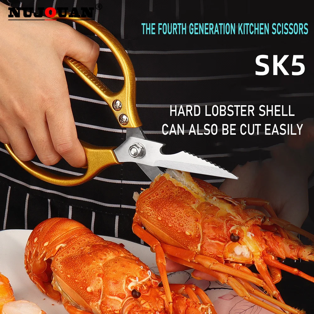 Kitchen Powerful Chicken Bone Scissors Chicken Duck Fish Cutter Shears Stainless Steel Scissors Scale Clean Cook Scissors Knife
Kitchen Powerful Chicken Bone Scissors Chicken Duck Fish Cutter Shears Stainless Steel Scissors Scale Clean Cook Scissors Knife