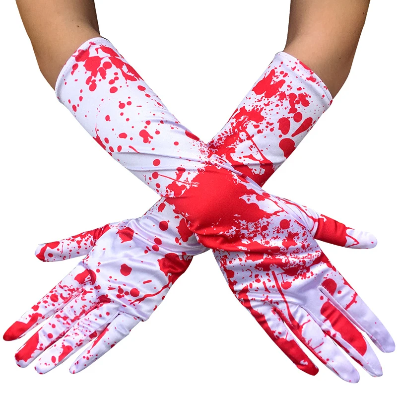 Halloween Gloves DIY Blood Drop Horror Ghosts Gloves 1 Pairs Mid-length Full Finger Gloves Dress Up Gloves Cosplay Costume glove
Halloween Gloves DIY Blood Drop Horror Ghosts Gloves 1 Pairs Mid-length Full Finger Gloves Dress Up Gloves Cosplay Costume glove