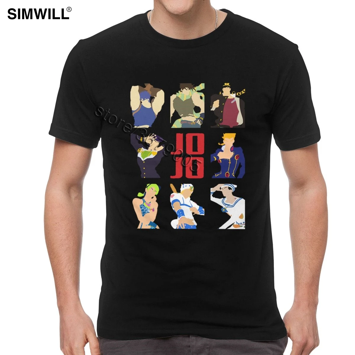 Trendy New Arrival T-Shirts for Men Cotton Jojo Bizzare Adventure T Shirts Short Sleeve O Neck Manga Leisure Tees Shirts 4XL 5XL
Trendy New Arrival T-Shirts for Men Cotton Jojo Bizzare Adventure T Shirts Short Sleeve O Neck Manga Leisure Tees Shirts 4XL 5XL