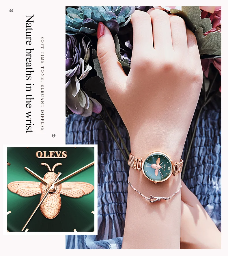 Olevs Bee Shape Instagram Style Ladies Waterproof Simple and Fashion Quartz Watch Brand Watches For Women
Olevs Bee Shape Instagram Style Ladies Waterproof Simple and Fashion Quartz Watch Brand Watches For Women