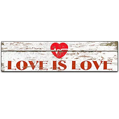 Original Retro Design Love Is Love Wood Signs Wall Art|Natural Wooden Board Print Poster Wall Decoration for Room
Original Retro Design Love Is Love Wood Signs Wall Art|Natural Wooden Board Print Poster Wall Decoration for Room