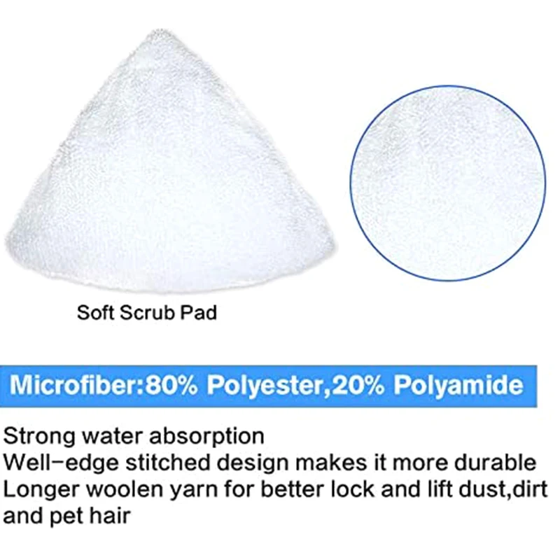 10 PCS Replacement Steam Pads for Bissell Power Edge and Power Force Lift-Off 2078, 2165, 20781 Series Steam Mop 
10 PCS Replacement Steam Pads for Bissell Power Edge and Power Force Lift-Off 2078, 2165, 20781 Series Steam Mop