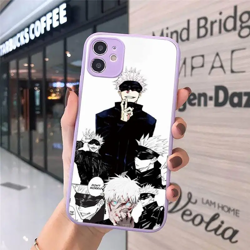 Jujutsu Kaisen Anime Phone Case Matte transparent For Purple iPhone 12 Mini 11 Pro XR XS Max 7 8 Plus X Back Cover
Jujutsu Kaisen Anime Phone Case Matte transparent For Purple iPhone 12 Mini 11 Pro XR XS Max 7 8 Plus X Back Cover