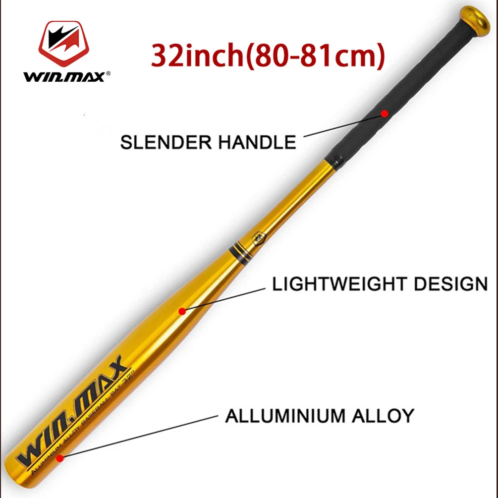 WIN.MAX алюминиевого сплава 32 дюймов Бейсбол летучей мыши Stick профессиональное