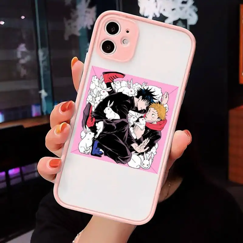Anime Jujutsu Kaisen Phone Case matte transparent For Pink iPhone 7 8 x xs xr 11 12 pro plus max mini Clear Funda
Anime Jujutsu Kaisen Phone Case matte transparent For Pink iPhone 7 8 x xs xr 11 12 pro plus max mini Clear Funda