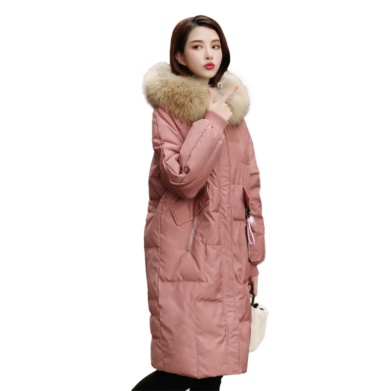 Large Real Raccoon Fur Collar Winter Parka Female Winter Jacket Women Hooded Warm Long White Duck Down Jacket Thick Coat
Large Real Raccoon Fur Collar Winter Parka Female Winter Jacket Women Hooded Warm Long White Duck Down Jacket Thick Coat