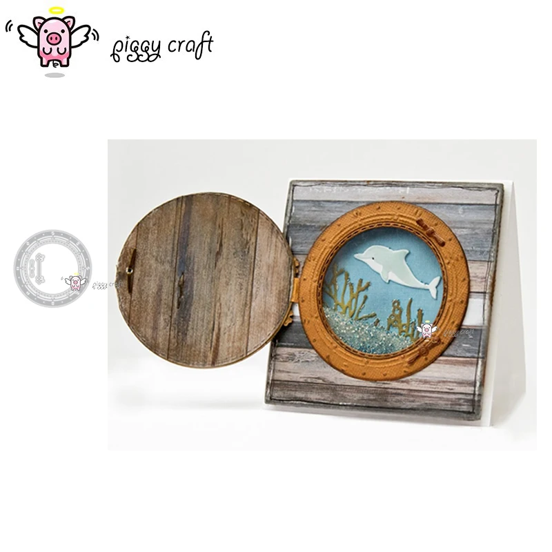 Piggy Craft metal cutting dies cut die mold Ship round window Scrapbook paper craft knife mould blade punch stencils dies
Piggy Craft metal cutting dies cut die mold Ship round window Scrapbook paper craft knife mould blade punch stencils dies
