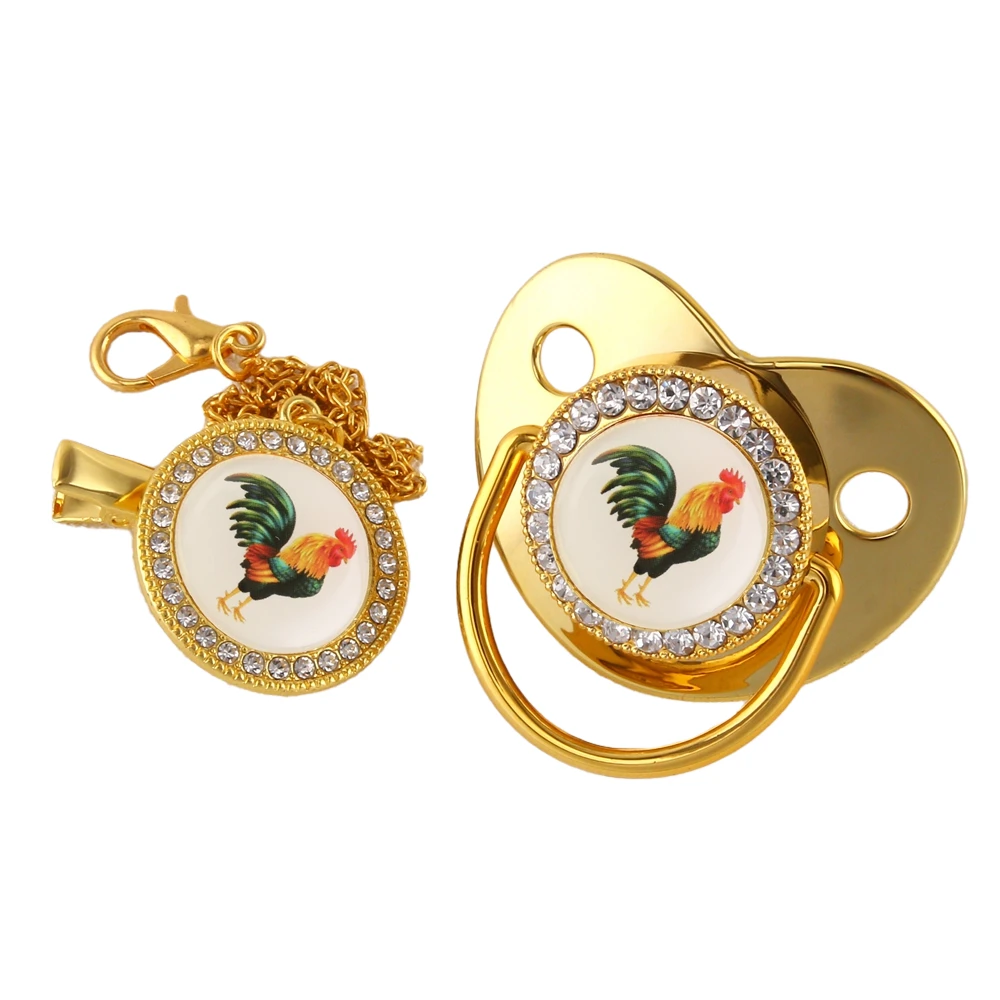 Bling Baby Pacifier Dummy Cockfighting Beautiful Big Cock Pacifier BPA Free Unique Gift for New Born Baby Shower
Bling Baby Pacifier Dummy Cockfighting Beautiful Big Cock Pacifier BPA Free Unique Gift for New Born Baby Shower