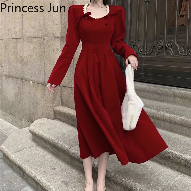Винтажное красное платье, женское весеннее элегантное платье-миди с длинным рукавом, высокой талией, трапециевидного силуэта, с высокой тал...
Винтажное красное платье, женское весеннее элегантное платье-миди с длинным рукавом, высокой талией, трапециевидного силуэта, с высокой тал...