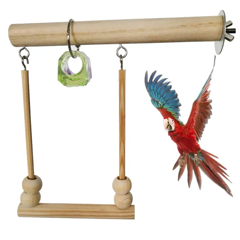 Bird Swing Wooden Parrot Perch Stand Playstand with Chewing Beads Cage Sleeping Stand Play Toys
Bird Swing Wooden Parrot Perch Stand Playstand with Chewing Beads Cage Sleeping Stand Play Toys