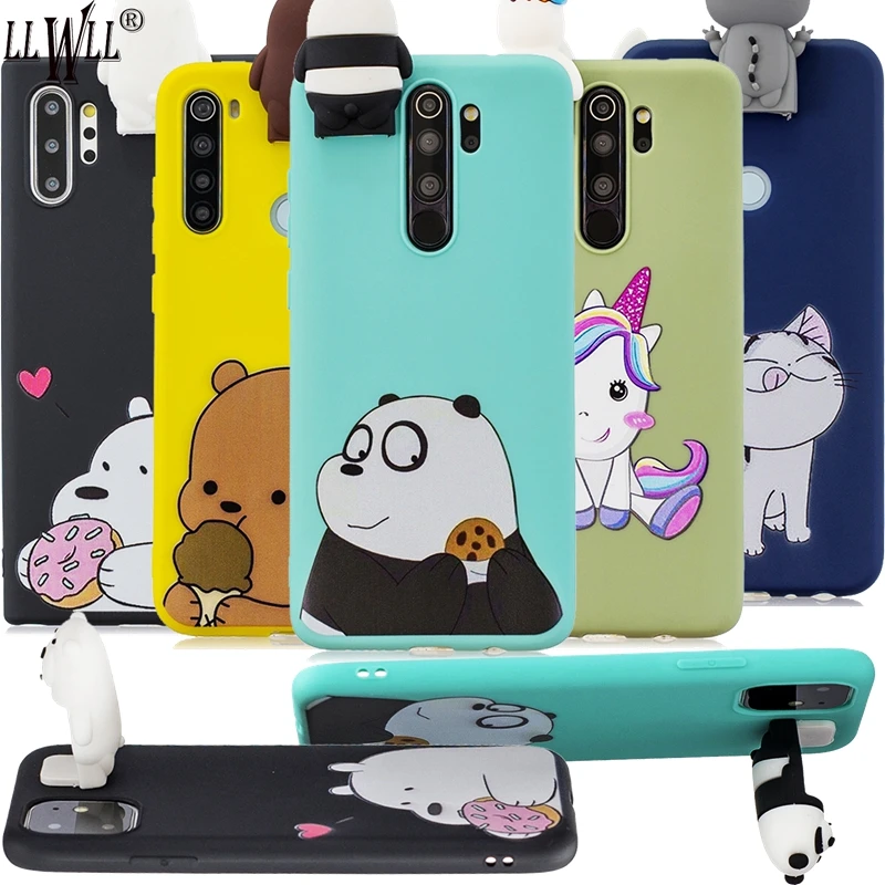 3D Toys Flip Stand Redmi 8A Cartoon Case For Xiaomi 8 Unicorn Cat Dolls Xiomi Note Pro Cover | Мобильные телефоны и