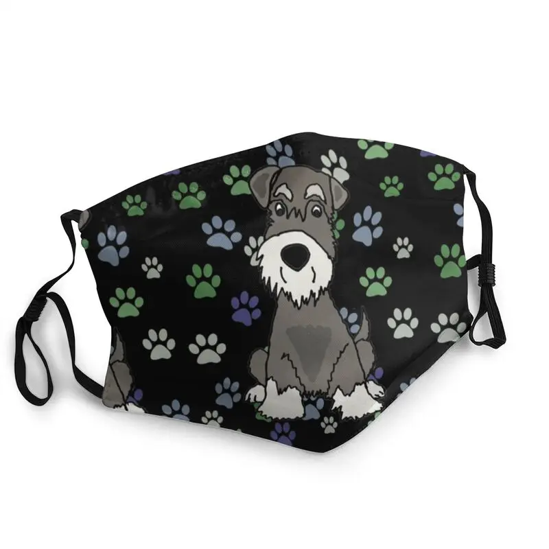 Cute Miniature Schnauzer Dog And Paw Prints Art Non-Disposable Mouth Face Mask Dustproof Protection Cover Respirator Muffle
Cute Miniature Schnauzer Dog And Paw Prints Art Non-Disposable Mouth Face Mask Dustproof Protection Cover Respirator Muffle