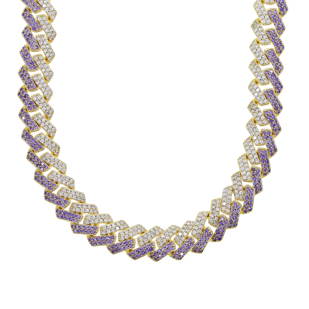 15mm Silver Color Baguette Prong Cuban Link Necklace CZ Iced Out Chain Hip Hop Fashion Luxury Bling White Gold Chain For Gift
15mm Silver Color Baguette Prong Cuban Link Necklace CZ Iced Out Chain Hip Hop Fashion Luxury Bling White Gold Chain For Gift