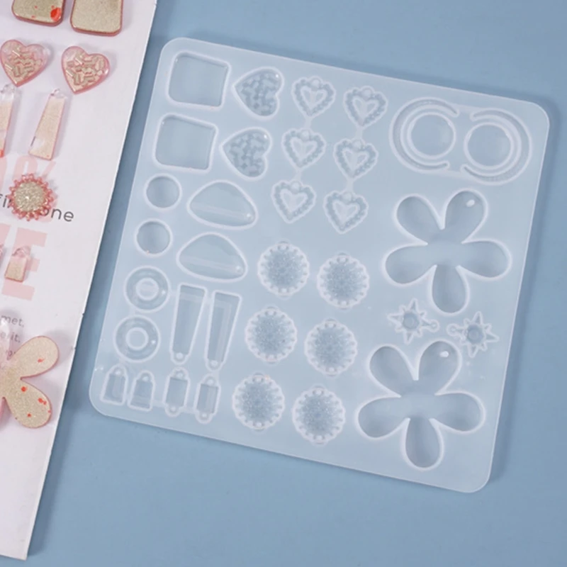 Earrings Danglers Casting Silicone Mould Crystal Epoxy Resin Mold DIY Crafts Jewelry Ear Pendants Making Tools
Earrings Danglers Casting Silicone Mould Crystal Epoxy Resin Mold DIY Crafts Jewelry Ear Pendants Making Tools