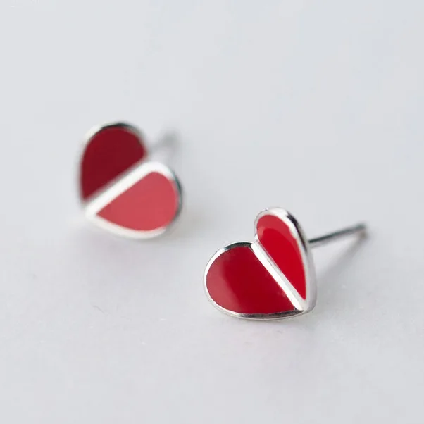 Real 925 Sterling Silver Heart Red Stud Earrings for Women Girls Fashion sterling-silver-jewelry brincos brinco cute earrings
Real 925 Sterling Silver Heart Red Stud Earrings for Women Girls Fashion sterling-silver-jewelry brincos brinco cute earrings