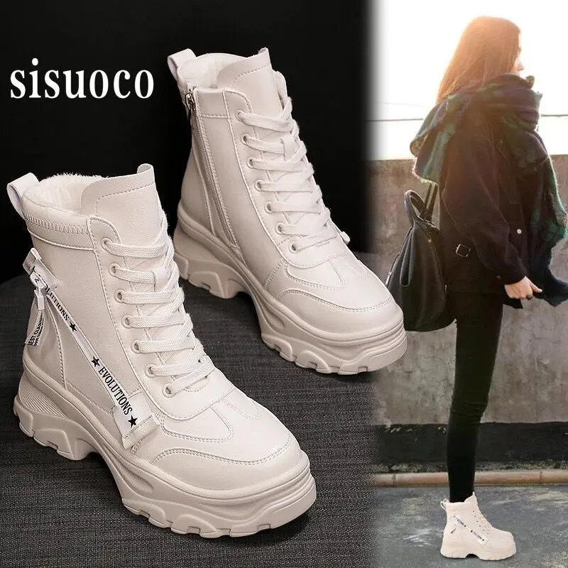 Women's autumn boots Winter Increase Ankle Shoes Women Plus Velvet Snow Female Boots Warm Round Head Casual Women High Boots
Women's autumn boots Winter Increase Ankle Shoes Women Plus Velvet Snow Female Boots Warm Round Head Casual Women High Boots