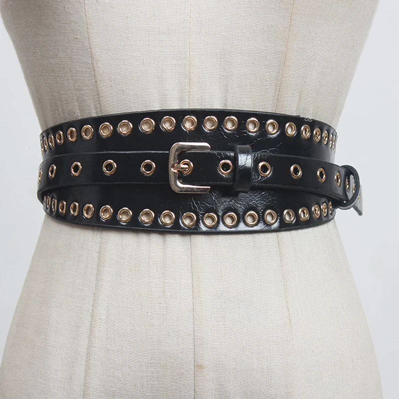 SeeBeautiful Metal Pin Buckle PU Leather Irregular Wide Waist Seal Belt New Fashion Tide Spring 2021 Women T999
SeeBeautiful Metal Pin Buckle PU Leather Irregular Wide Waist Seal Belt New Fashion Tide Spring 2021 Women T999