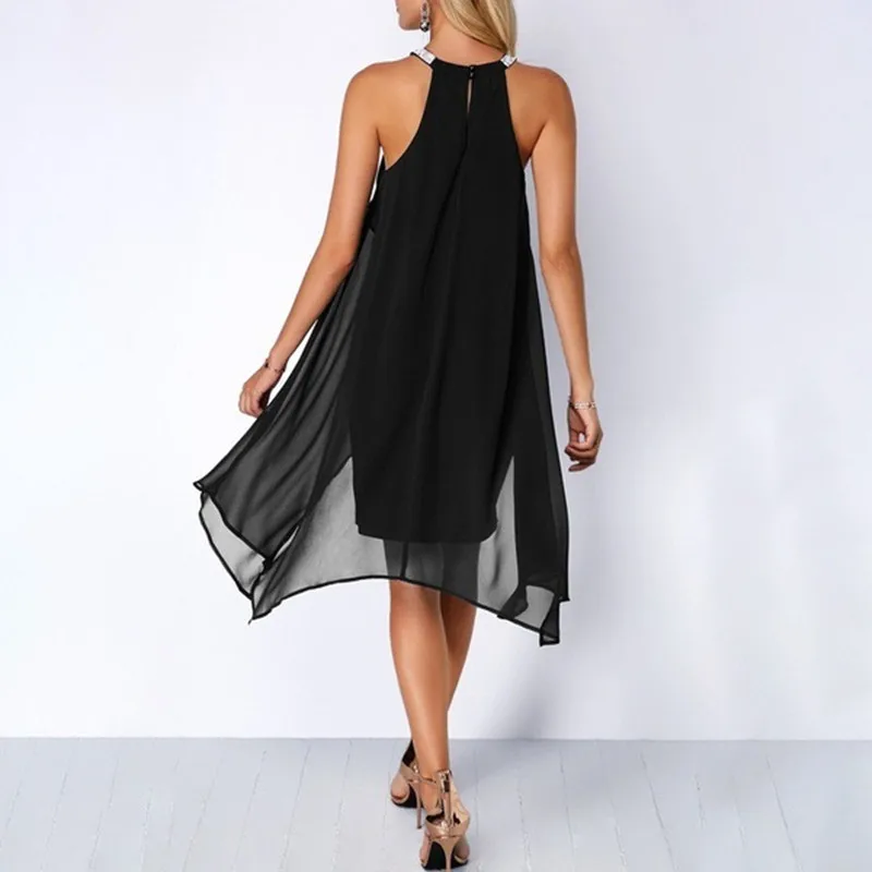 2021 Summer New Fashion Sexy O Neck Hollow Out Strapless Women's Dress Casual Loose Solid Lady Chiffon Sleeveless Dress
2021 Summer New Fashion Sexy O Neck Hollow Out Strapless Women's Dress Casual Loose Solid Lady Chiffon Sleeveless Dress