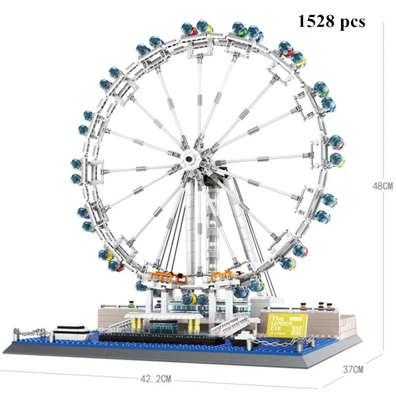 Architecture City Set London Eye England Ferris Wheel Building Model Building Blocks Educational Bricks Kids Toys Christmas Gift
Architecture City Set London Eye England Ferris Wheel Building Model Building Blocks Educational Bricks Kids Toys Christmas Gift