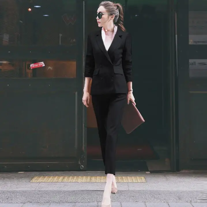 Pant Suits Work OL 2 Piece Set For Women Business Formal Unifits Blazer Jacket+Pencil Pants Office Lady Brand costume femme
Pant Suits Work OL 2 Piece Set For Women Business Formal Unifits Blazer Jacket+Pencil Pants Office Lady Brand costume femme