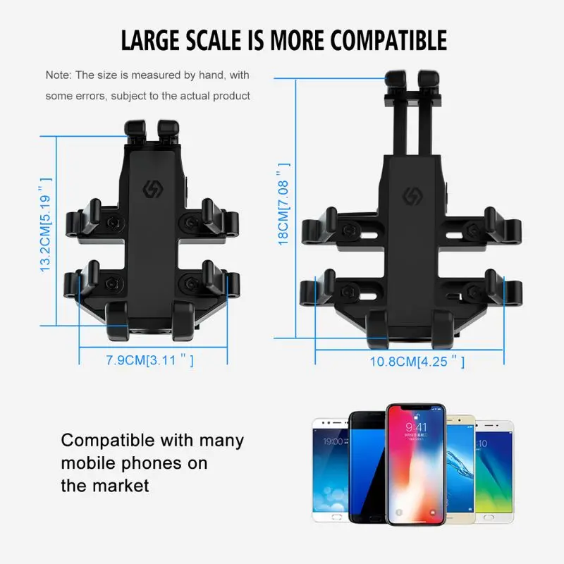 Motorcycle Mobile Phone Holder Aluminum Alloy Navigation Bracket Phone GPS Mount U4LD
Motorcycle Mobile Phone Holder Aluminum Alloy Navigation Bracket Phone GPS Mount U4LD