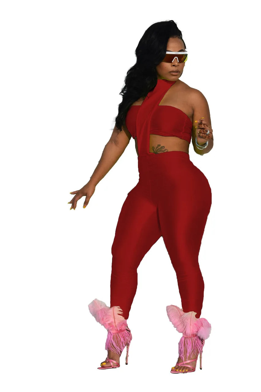 Casual Women Matching Set Strapless Top And Long Pants Solid Color Sportsuit Tracksuit Women Outfit
Casual Women Matching Set Strapless Top And Long Pants Solid Color Sportsuit Tracksuit Women Outfit