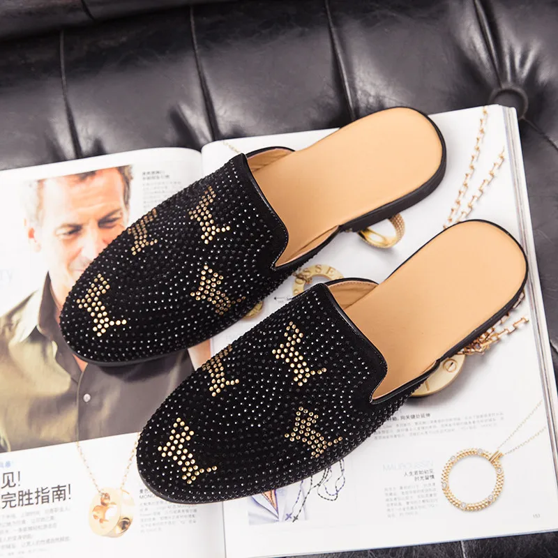 Shoes Party Comfortable Men Casual Shoes Half Drag Non-slip New 2021 Trend Slippers Gentleman Light Handmade Personality
Shoes Party Comfortable Men Casual Shoes Half Drag Non-slip New 2021 Trend Slippers Gentleman Light Handmade Personality