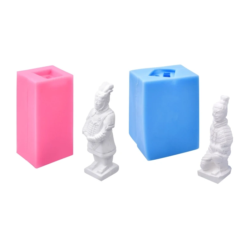 3D Terracotta Warriors Silicone Mold for Candle Making Soap Mould Terra Cotta Soldier Gypsum Molds Cake Chocolate Home Decor 
3D Terracotta Warriors Silicone Mold for Candle Making Soap Mould Terra Cotta Soldier Gypsum Molds Cake Chocolate Home Decor