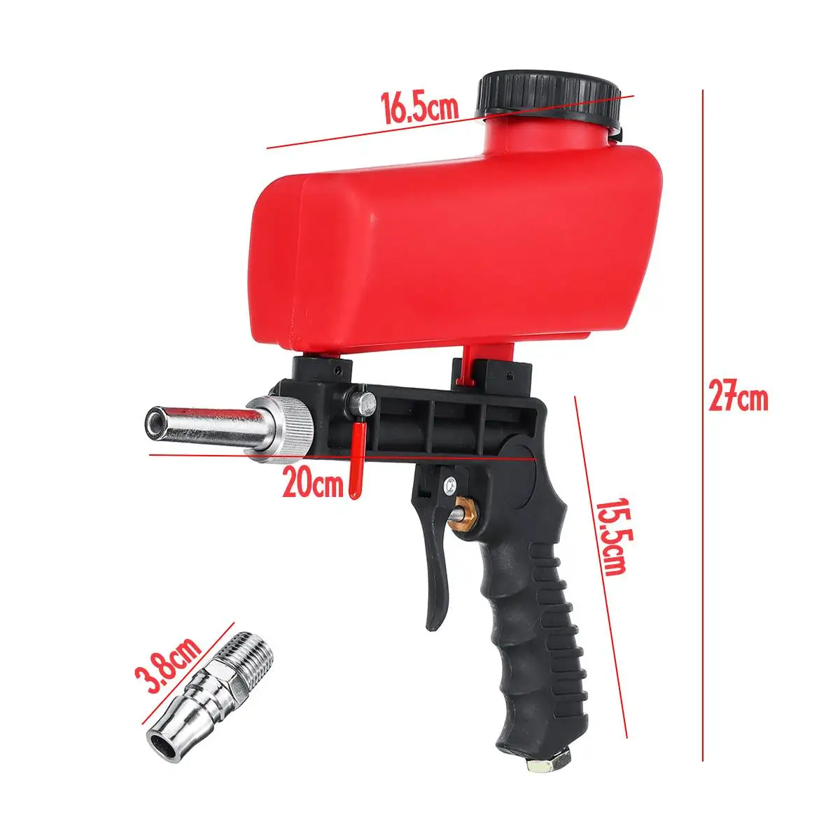 90psi Portable Gravity Pneumatic Sandblasting Guns Aluminium Pneumatic Spray Guns Sand Removal Air Blasting Derusting Power Gun
90psi Portable Gravity Pneumatic Sandblasting Guns Aluminium Pneumatic Spray Guns Sand Removal Air Blasting Derusting Power Gun